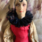 Vintage boudoir doll antique French flapper doll