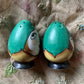 Vintage pair Noritake flapper girl shakers
