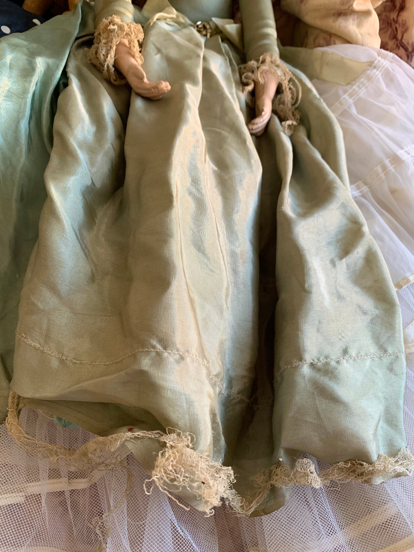 Vintage blond flapper boudoir doll