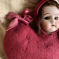 Antique doll head pincushion