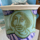 Vintage signed Ruth Armstrong painted figural pottery planter