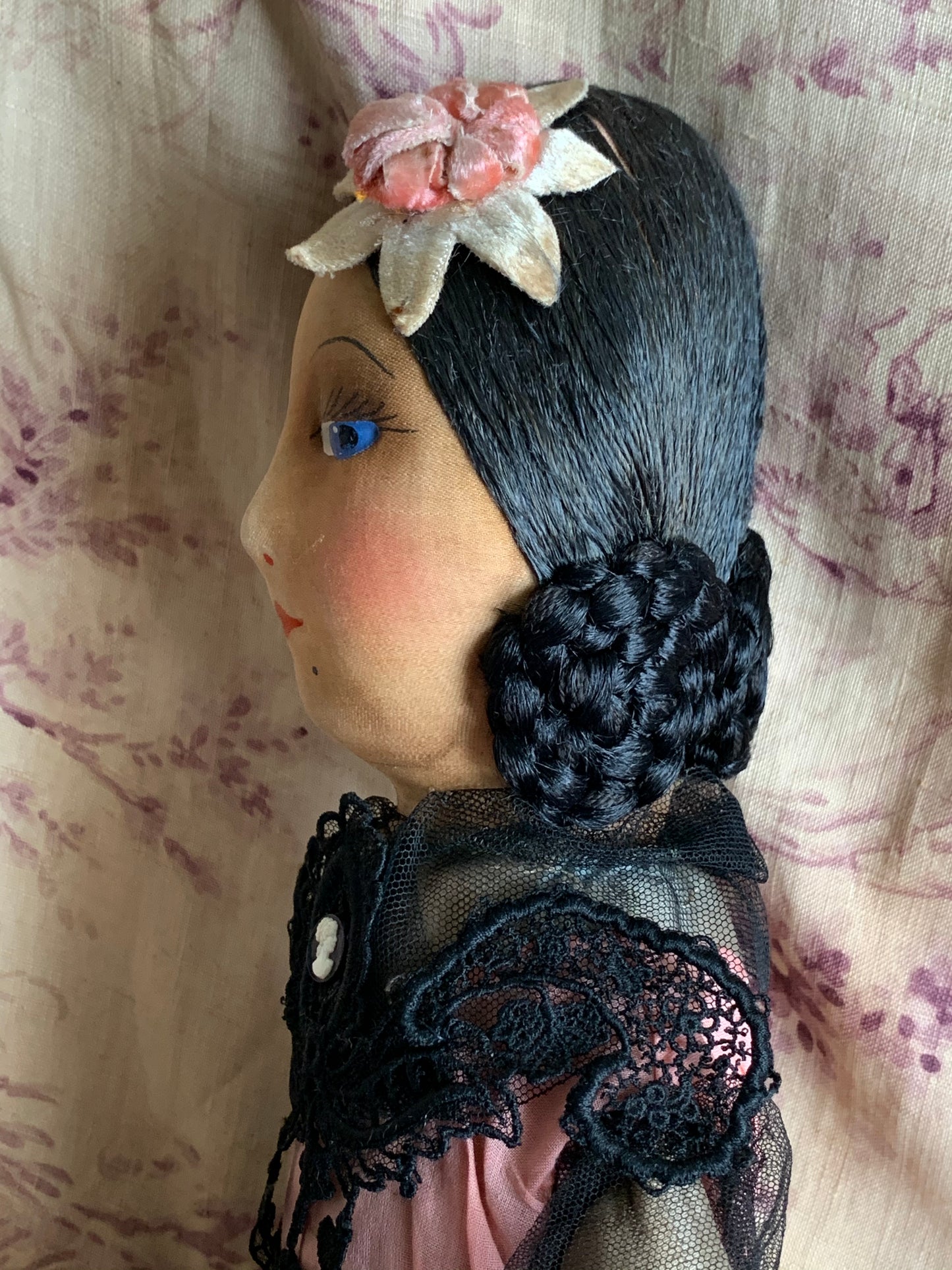 Vintage small boudoir doll