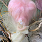 Vintage pink hair shabby Christmas angel