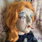 Vintage age worn smoker boudoir doll