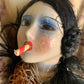 Vintage assembled smoker boudoir doll