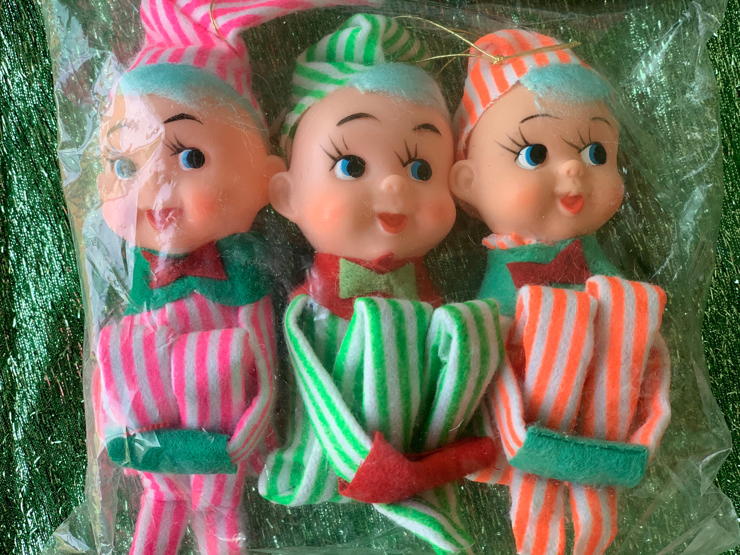 Vintage striped neoen knee hugger elves in original package