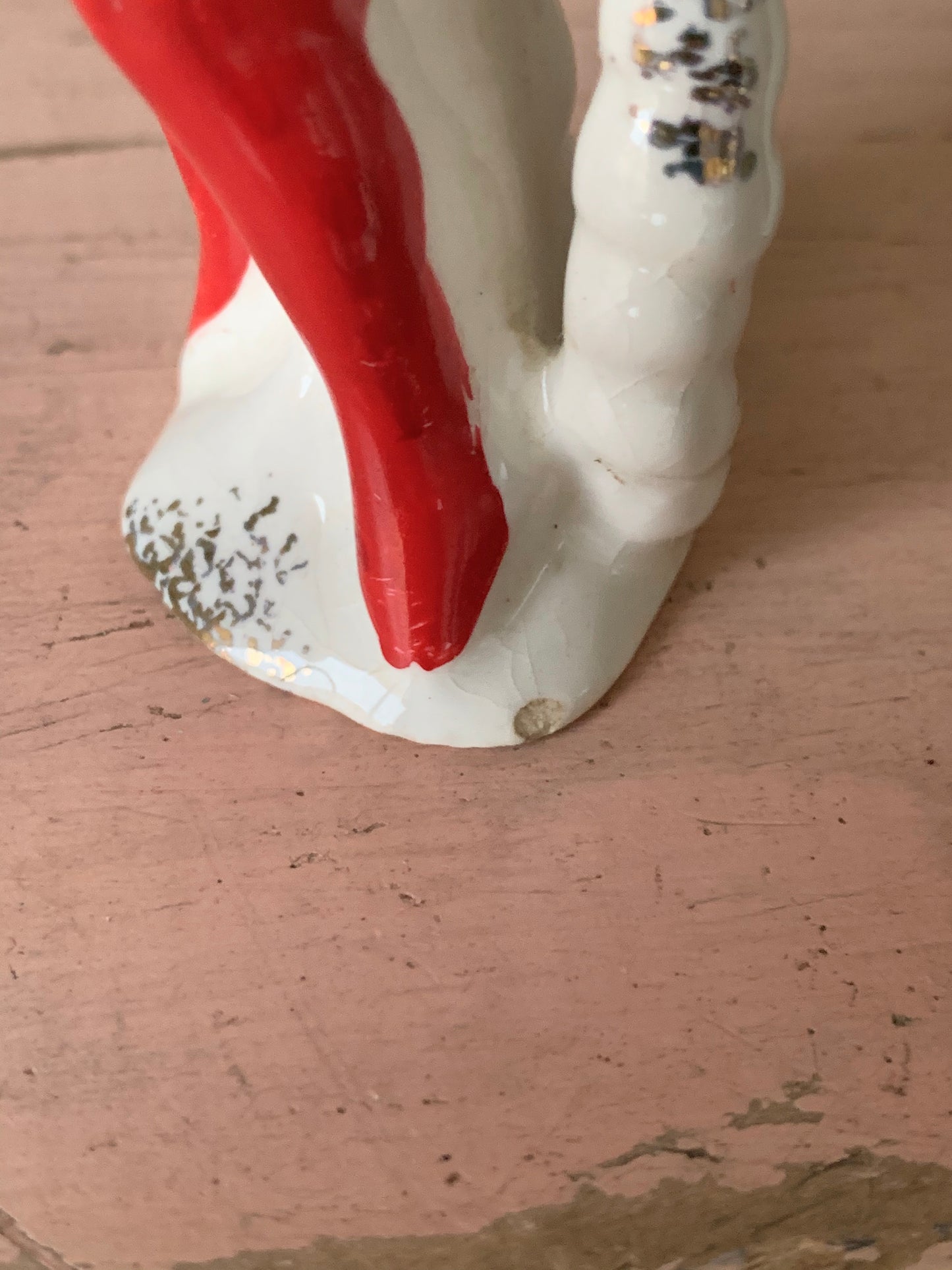 Vintage pair devil ballerina shakers