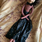 Vintage shabby smoker flapper boudoir doll