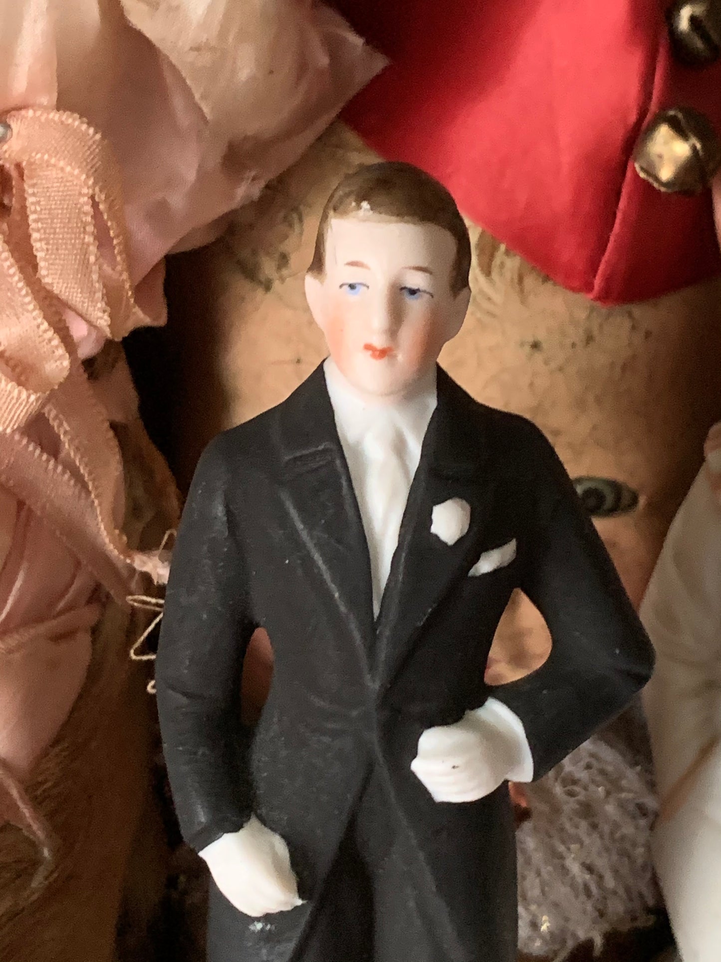 Vintage porcelain groom figure