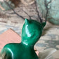 Vintage devil ballerina with mask figurine