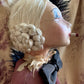 Vintage shabby smoker flapper boudoir doll