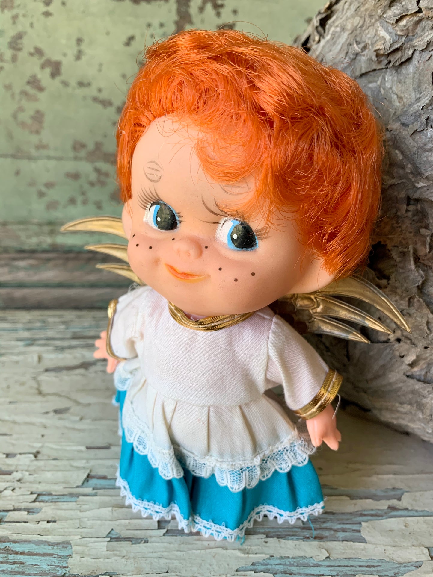 Vintage 60s Holiday Fair angel doll
