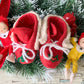 Vintage pair mini elves in boots Christmas pixies