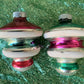 Vintage pair Shiny Brite retro ornaments