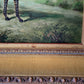 Vintage small original zebra painting