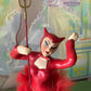 Vintage red devil girl ballerina