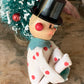 Vintage snowman knee hugger