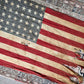 Vintage tattered old 48 star USA flag