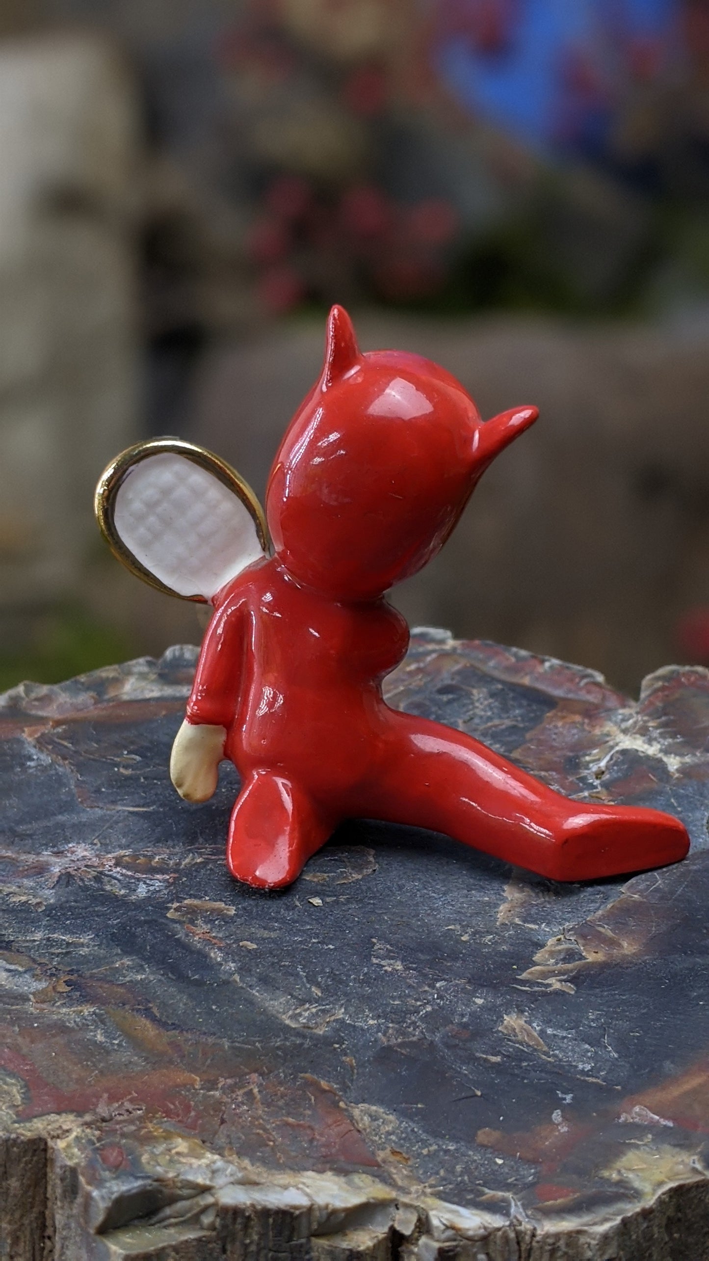 Vintage Napco red devil tennis pixie