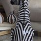 Vintage Italian zebra statue