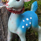 Vintage blue Christmas reindeer