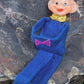 Vintage mini blue knee hugger elf