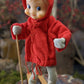 Vintage pixie elf skier