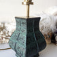Vintage mid century modern table lamp asian Mont style light