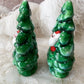 Vintage pair Holt Howard 60s Christmas tree Santa shakers
