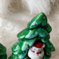 Vintage pair Holt Howard 60s Christmas tree Santa shakers